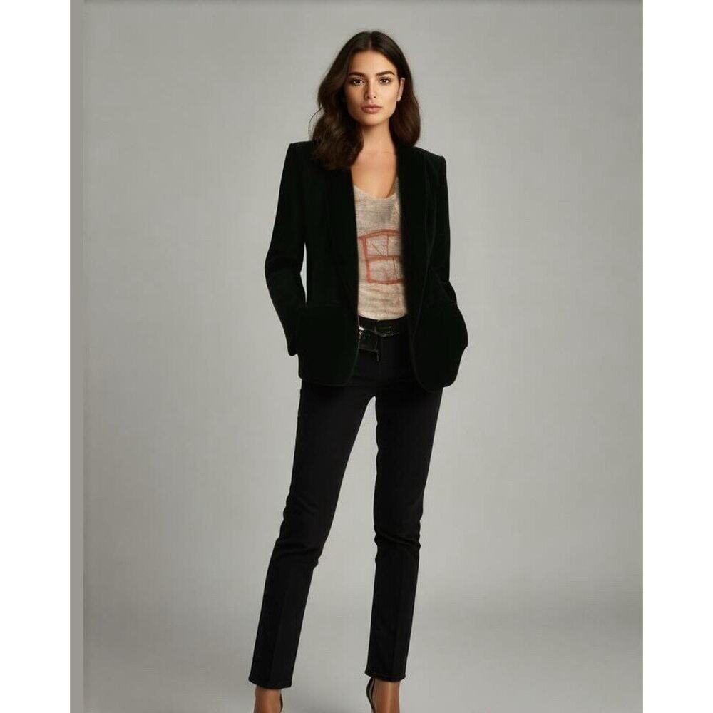 Express Women's Black Velvet Blazer Suit Jacket XXS